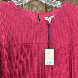 Juicy Couture Fuchsia Textured sleeveless top